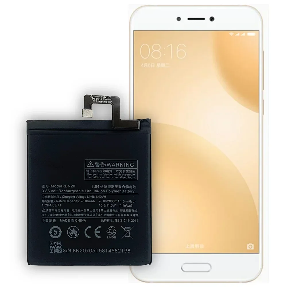 Новая батарея для телефона Xiaomi 5C Mi5C, встроенная литиевая батарея BN20 большой емкости