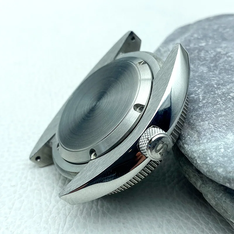 男性用アワビタートルケース、ウォッチストラップフィット、日本のムーブメント、ダイビングケース、クラウン3.0、mod 6105、6309、22mm、nh34、nh35、nh36、7s26