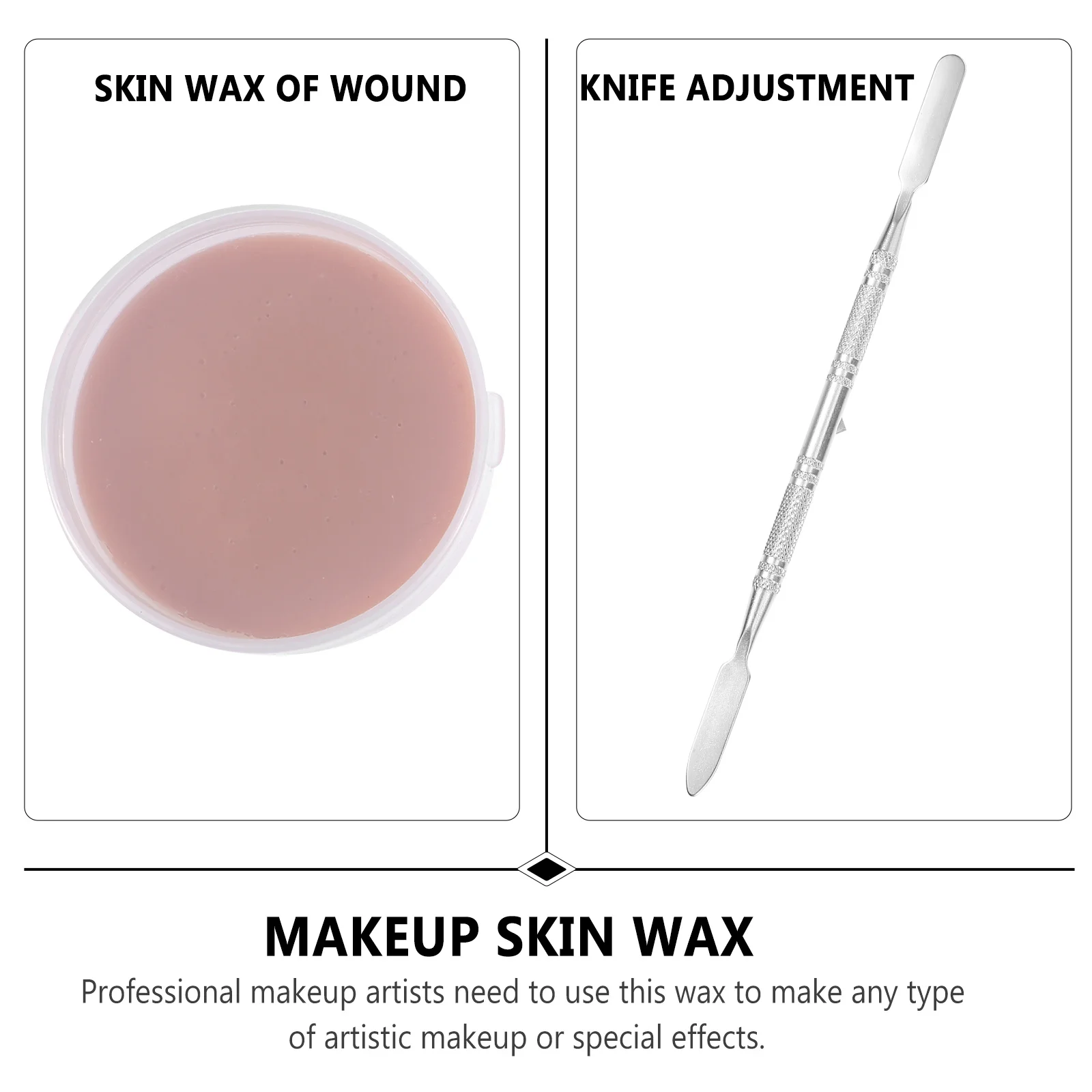 

2Pcs Special Effects Skin Wax Professional Makeup Artists Fake Scars Wound Wax Halloween Party Body Paint Scar Body Paint