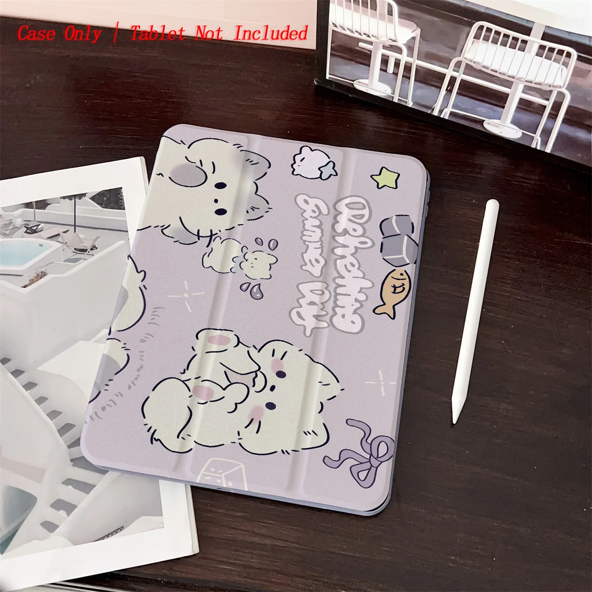 حافظة iPad مطبوعة على شكل حيوان لطيف كارتوني لهاتف Pro 12.9/11/Air 10.9/iPad 10.2/Mini 6، غطاء مقاوم للصدمات ومقاوم للاهتراء #1