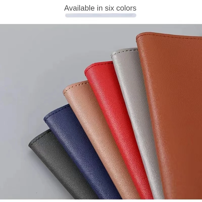 

A4 Leather File Folder Large Capacity Simple Document Bag Fashion Briefcase for Business Office Paper Organizer Bill Contract Da