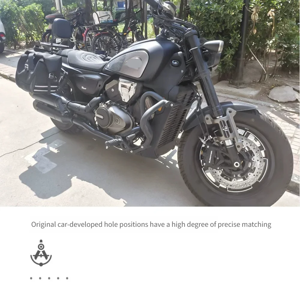Motorcycle Vintage Waterproof Side Saddle Bag Travel Luggage Storage Pack For QJMOTOR Flash 600 V4 Motorcycle Side Bag Modificat