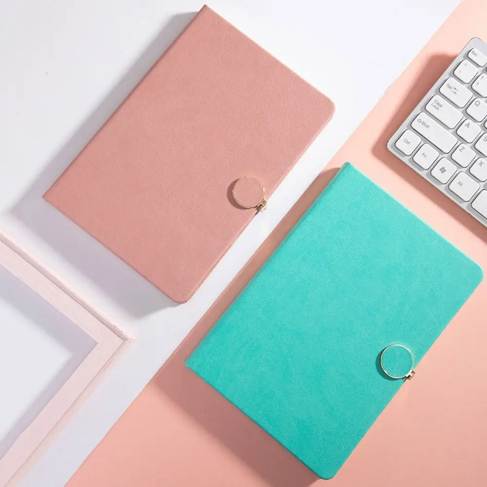 200 صفحة A5 المفكرة بولي أغطية أغطية جلد خط أفقي دفتر الطلاب ورقة سميكة مقاومة للاهتراء دفتر مكتب الأعمال