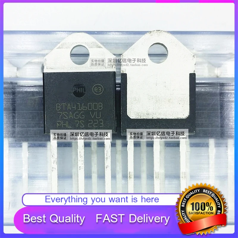 10Pcs/Lot New Original BTA41-600B BTA41600B 600V 40A TO-3P THREE-TERMINAL BIDIRECTIONAL Triode Thyristor Good Quality  In Stock