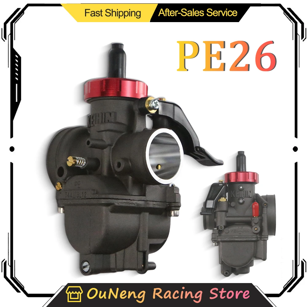 

Motorcycle Carburetor PE26 26mm For Kawasaki KX80 KX100 KX125 NSR140 NXR150 100-150CC Engine ATV Quad Pit Dirt Carb Accessories