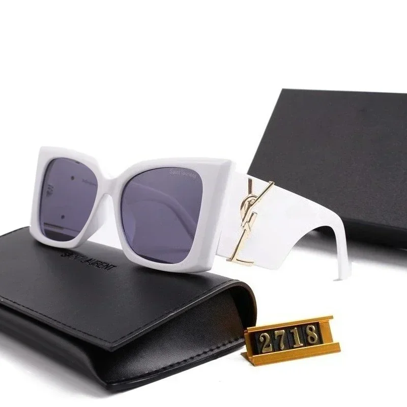 نظارات شمسية مستقطبة جديدة على شكل عين القطة للنساء HD UV400 حماية بإطار كبير الحجم بتصميم كلاسيكي أنيق ملابس شارع أنيقة