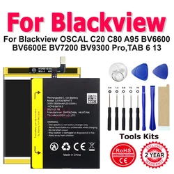 LiFHPV466595P Li32A097HTT Li676281HTT BV9300 Battery For Blackview OSCAL C20 C80 A95 BV6600 BV6600E BV7200 BV9300 Pro TAB 6 13