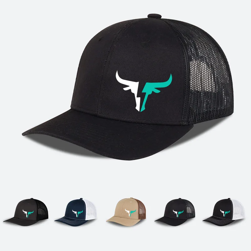 

Bulls Logo Printed Mesh Cap Lightweight, Breathable, Adjustable Sun Hat Unisex Fishing Hat & Casual Cap Stylish Fashion Item
