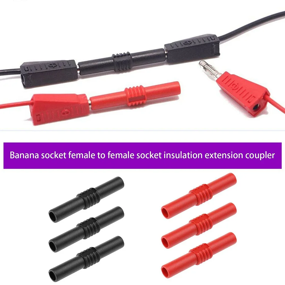 High Quality 4mm Banana Female to Female Connector Perfect for Testing in Schools Homes Laboratories and Factories