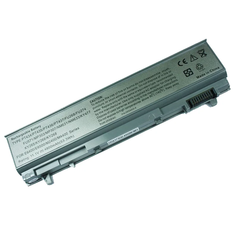 UGB New PT434 PT435 Battery For Dell Latitude E6400 E6500 E6410 E6510 M2400 M4400 M4500 PT436 PT437 FU268 FU274 Battery