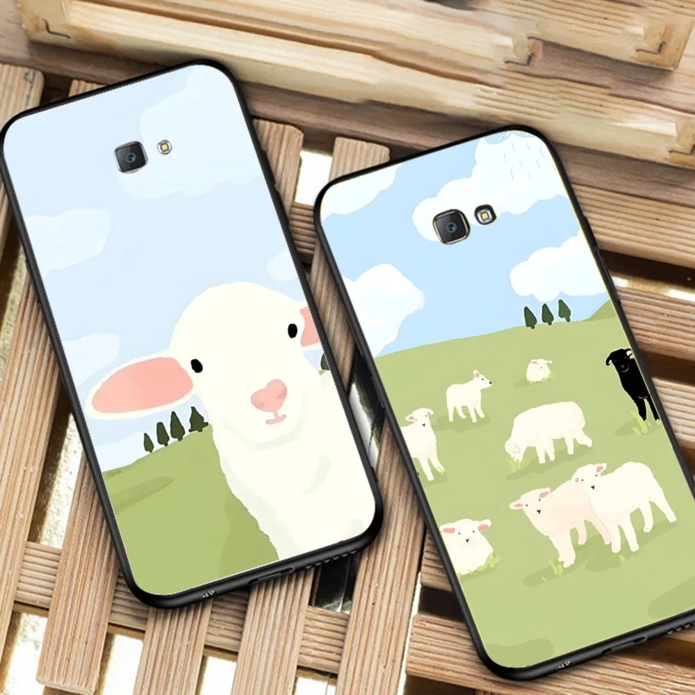 Cartoon Sheep Phone Case For Samsung J 7 plus 7core J7 neo J6 plus prime J6 J4 J5 Mobile Cover