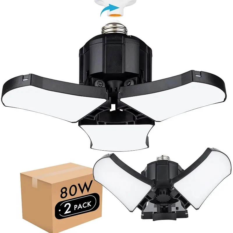 

Super Bright Interior Lighting 60W 6000lm 4 Leaf Ceiling Warehouse Workshop Light