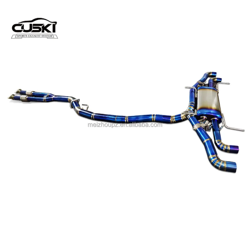 Cat Back Exhaust for Nissan GTR GT-R R35 3.8tt 2008-2021 Titanium Alloy Valvetronic Exhaust Y Pipe Car Exhaust Power Upgrade