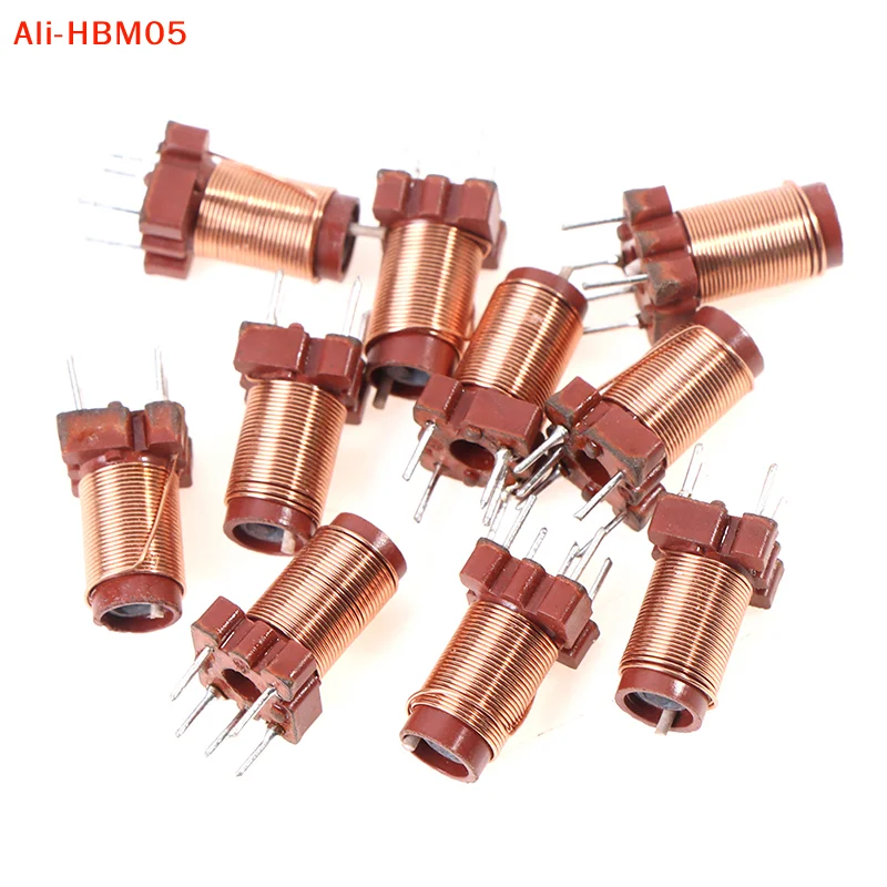 (HB05)10pcs 26T 2.1uh-6.3uH Adjustable High-Frequency Ferrite Core Inductor