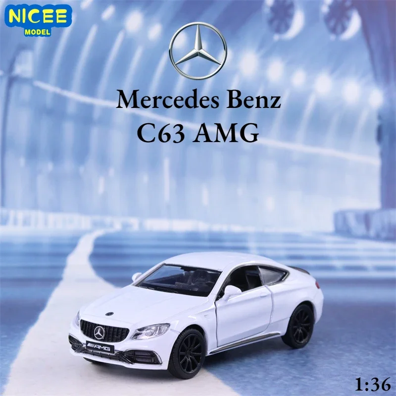 1:36 Mercedes Benz C63 AMG Coupe Alloy Car Model Exquisite Diecast Toy Vehicles Car Styling Pull Back Sport Car F1