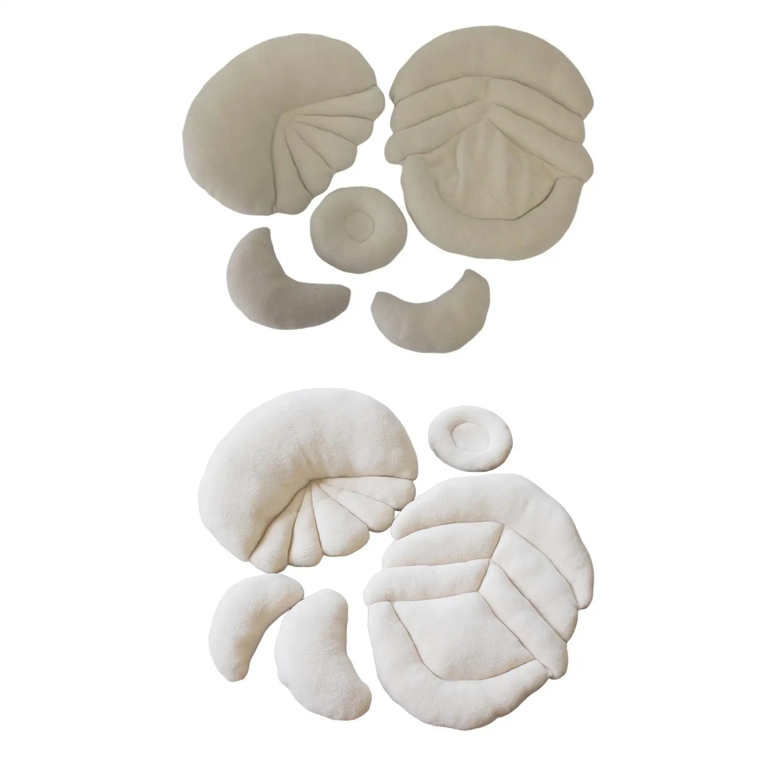 5 قطع من دعامات التصوير الفوتوغرافي للأطفال الرضع الشهرية الناعمة للرضع #2