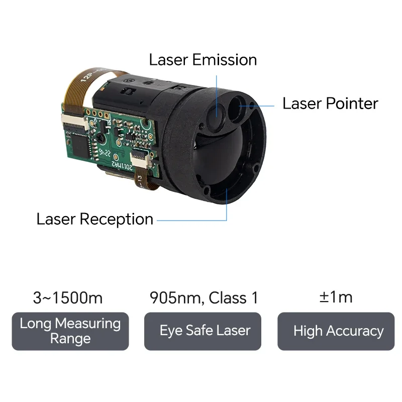 TC25 1500 High Quality      Rangefinder Module Ballistic Calculator      Rangefinder Night Sight Sensor