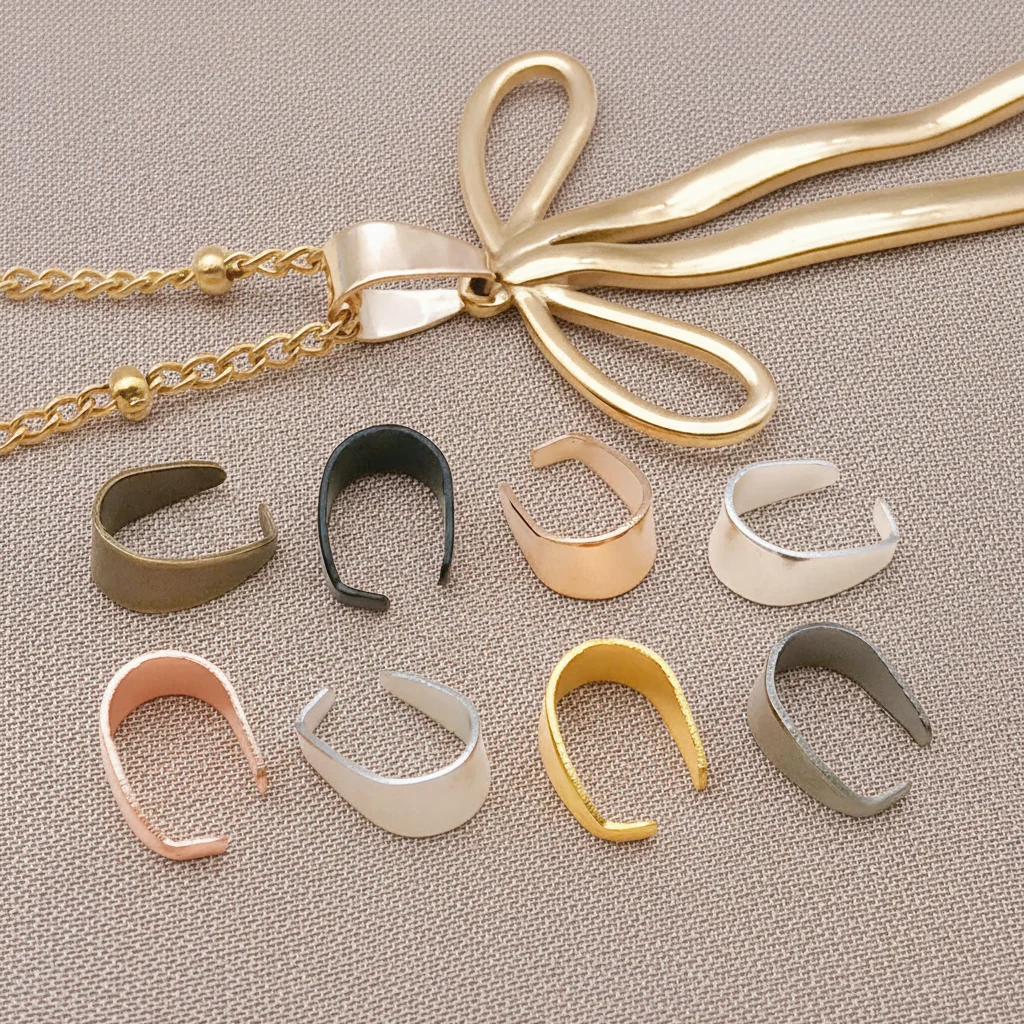 100pcs Multicolored Iron Pinch Clip Clasps - usage example