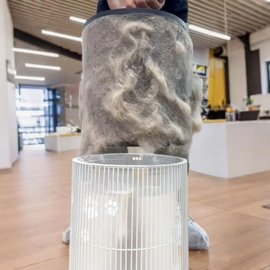 منقي هواء HEPA 3 في 1 لإزالة الروائح والغبار لشعر الحيوانات الأليفة في غرف كبيرة تصل إلى 1644 قدمًا، تطبيق ذكي يتم التحكم فيه بـ 360 هواء #2