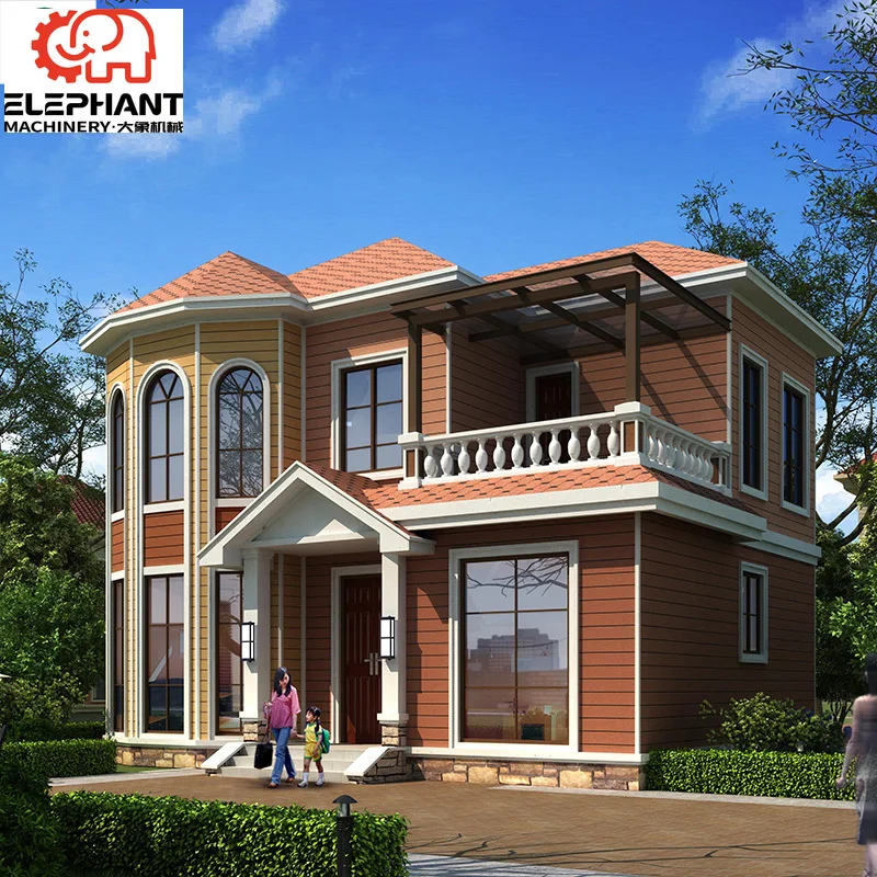 Fast Construction Prefabricated Modern Luxury Villa Light Steel Structure House with Apartment & Hotel Solutions