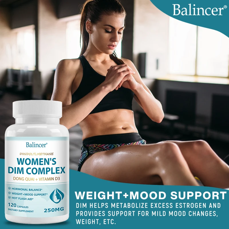 DIM Supplement Complex - Female Hormone Balance, Menopause, Hot Flashes & Night Sweats, PCOS & Endocrine Metabolic Support