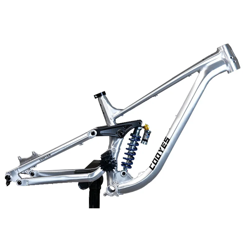AliExpress NONE Full Suspension Frame FR/DH/AM Enduro Aluminum Bike Frameset Soft Tail 27.5/29 er Rear Travel 180mm Boost 12X148mm 4 Links DPD