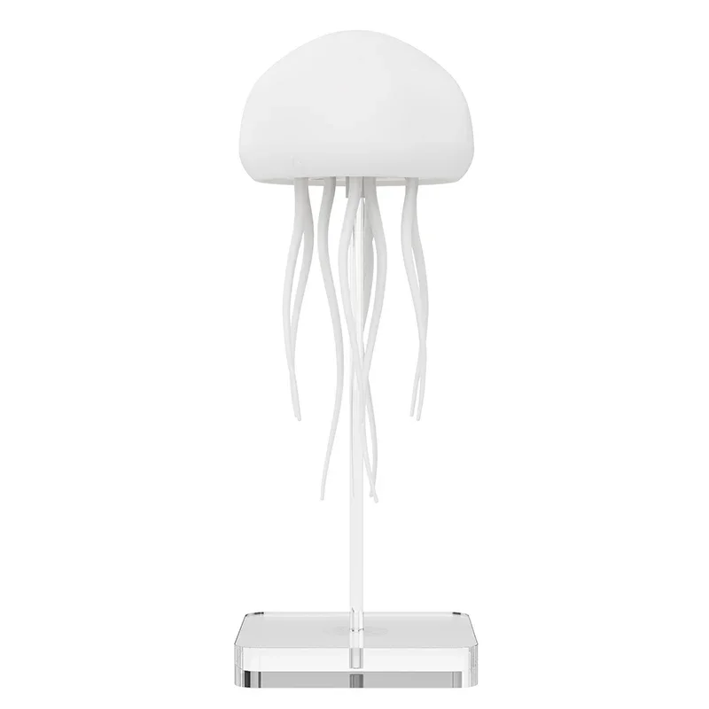 Rechargeable smart product 16 color-changing mood light rotating jellyfish light touch voice control bedroom decoration