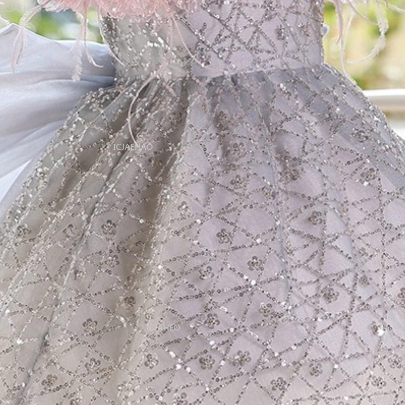 فستان مسابقة الفتيات فستان عيد الميلاد الأول ملابس حفلات الأميرة المضيف أداء البيانو الاحتفال زهرة فتاة الزفاف ملابس رسمية #5