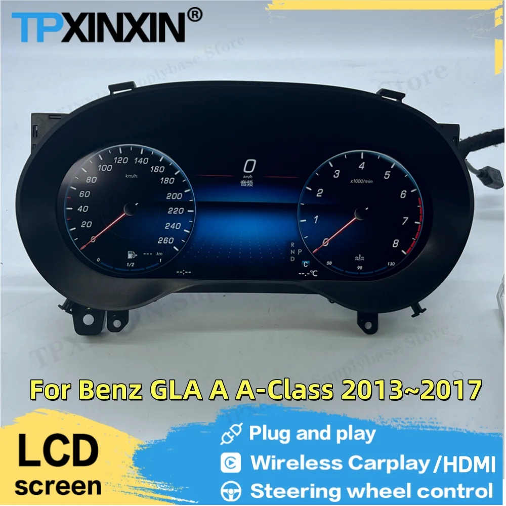 

Для Benz GLA A-Class 2013 ~ 2017 12,3-дюймовый цифровой дисплей Plug and Play, приборная панель DenaliDigital Instrument Cluster