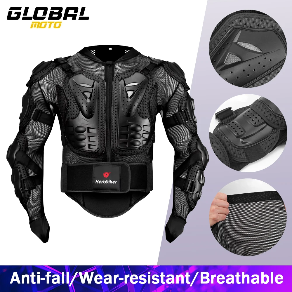 

Мужская мотоциклетная защитная куртка с защитой от падений, износостойкая, дышащая, для мотокросса, с защитными штанами