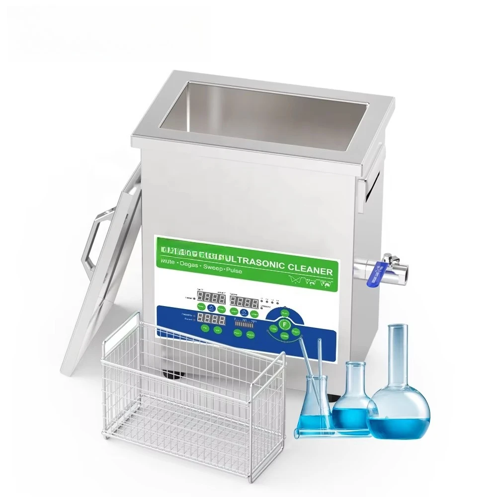 Customized Stainless Ultrasonic Cleaner Low Noise Variable Semiwave Degas Silver Golden Items Ultrasonic Bath Cleaning Equipment