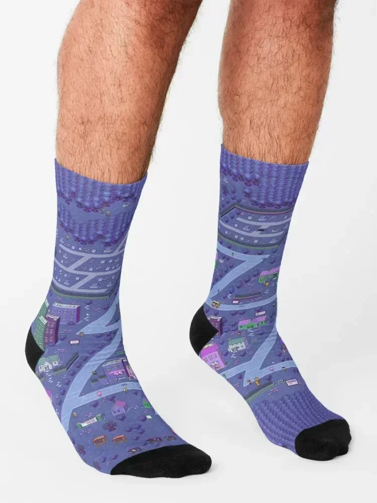 Earthbound Threed Map Socks warm winter winter thermal moving stockings Stockings Socks For Men Women's
