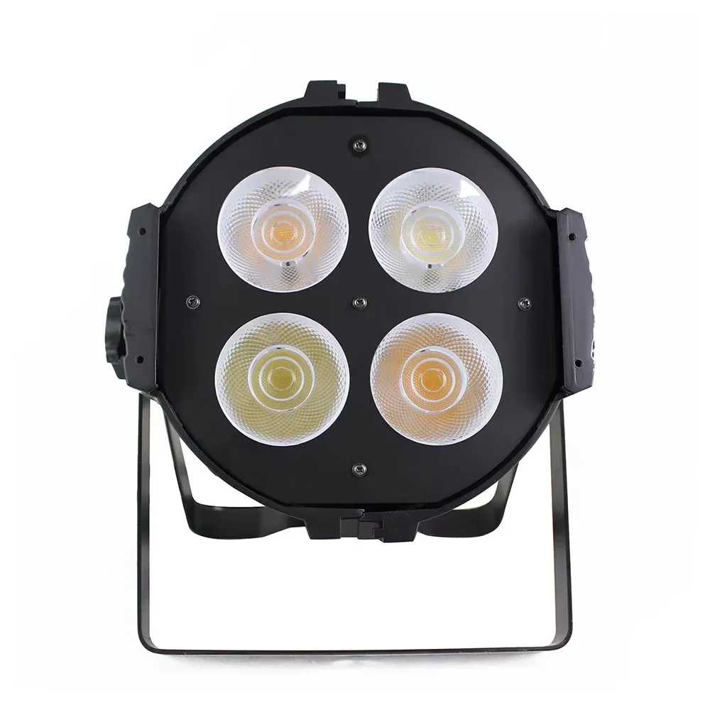 4x50 Вт Cob Led Par с прохладным теплым белым регулируемым цветовым эффектом и сценическим эффектом для концертного выступления