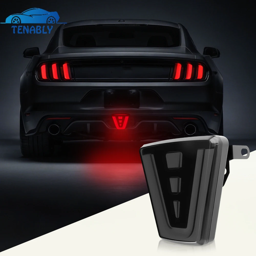 F1 Style LED Brake Light Car Rear Tail Stroboscopes Lamp Triangle Flashing Stop Signal Safety Warning Fire F1 Brake Light 12V