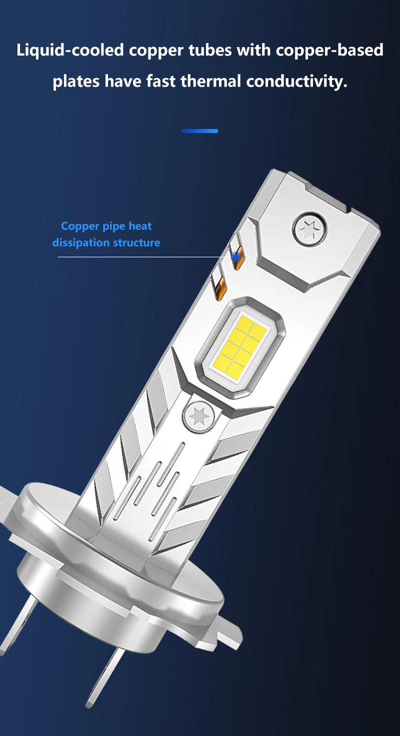 H7 H4 H1 Led Scheinwerfer Lampen Mini Wireless 4500000LM 6000K CSP für Auto Scheinwerfer Auto Diode Lampen H11 9006 led 12V Automobil – Detail 4