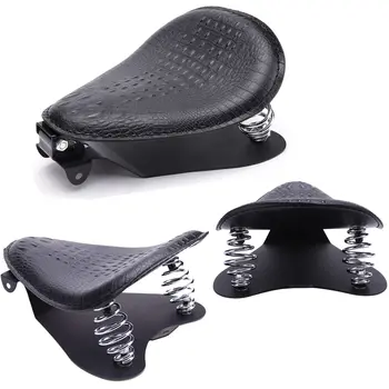 適用於哈雷戴維森 Iron 883 Sportster Softail 的通用 Moto Bobber 摩托車單人座椅 Chopper 復古鞍座墊配件 10 最佳銷售 鮑伯座椅 - №2