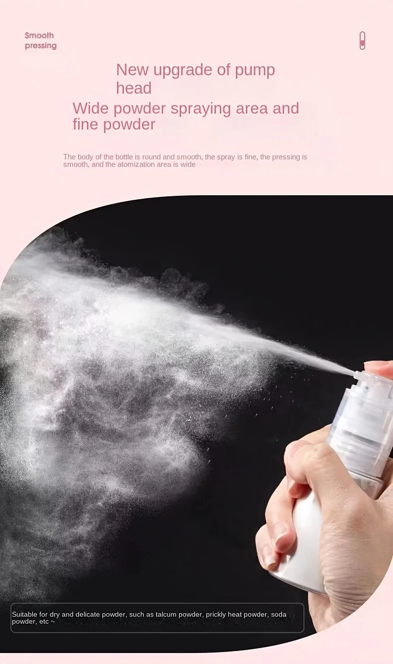 2pcs Powder Spray Bottle Hair Fiber Applicator Empty Makeup Bottle Refillable Dispenser For Barber Salon Hair Travel Accessories