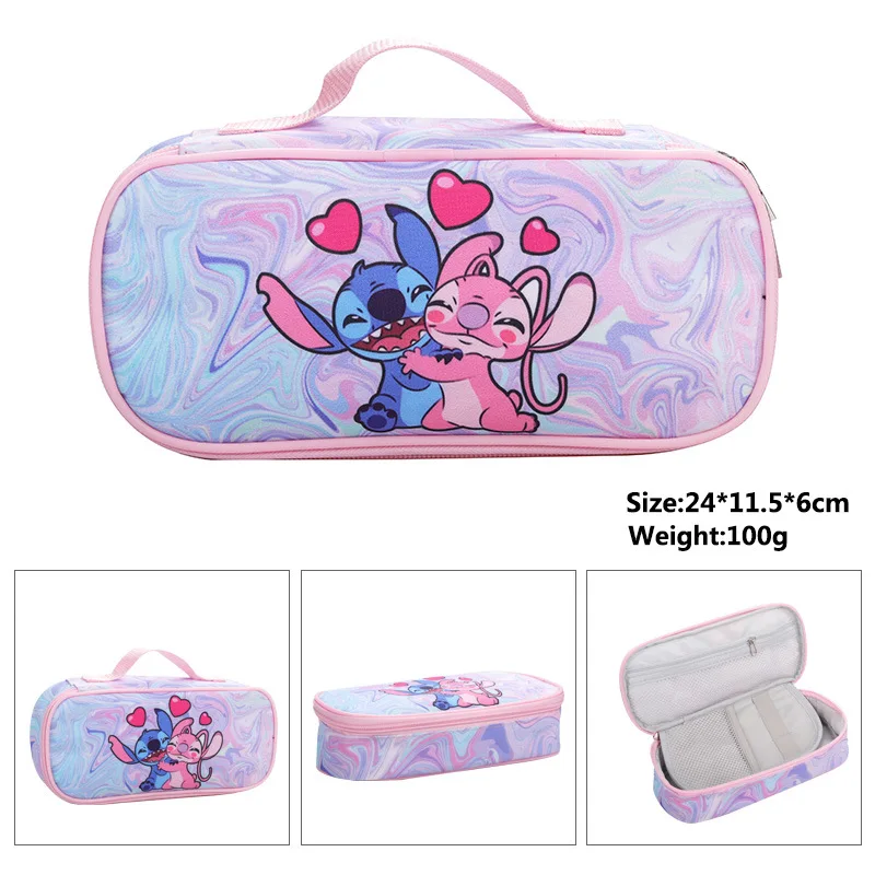 Stitch Primary School Bag Children's Cartoon  Boys Girls Anime Kawaii Cartoon School Bag Mochila Children's Gifts