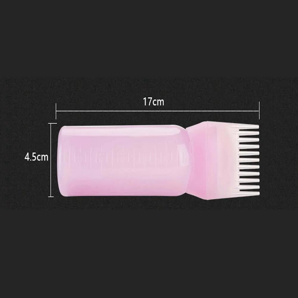 

Colouring Dispensing Comb Oil Comb Dyeing Shampoo Bottle Hair Dye Bottle With Graduated Brush Applicator Bottles Hair Dye tool
