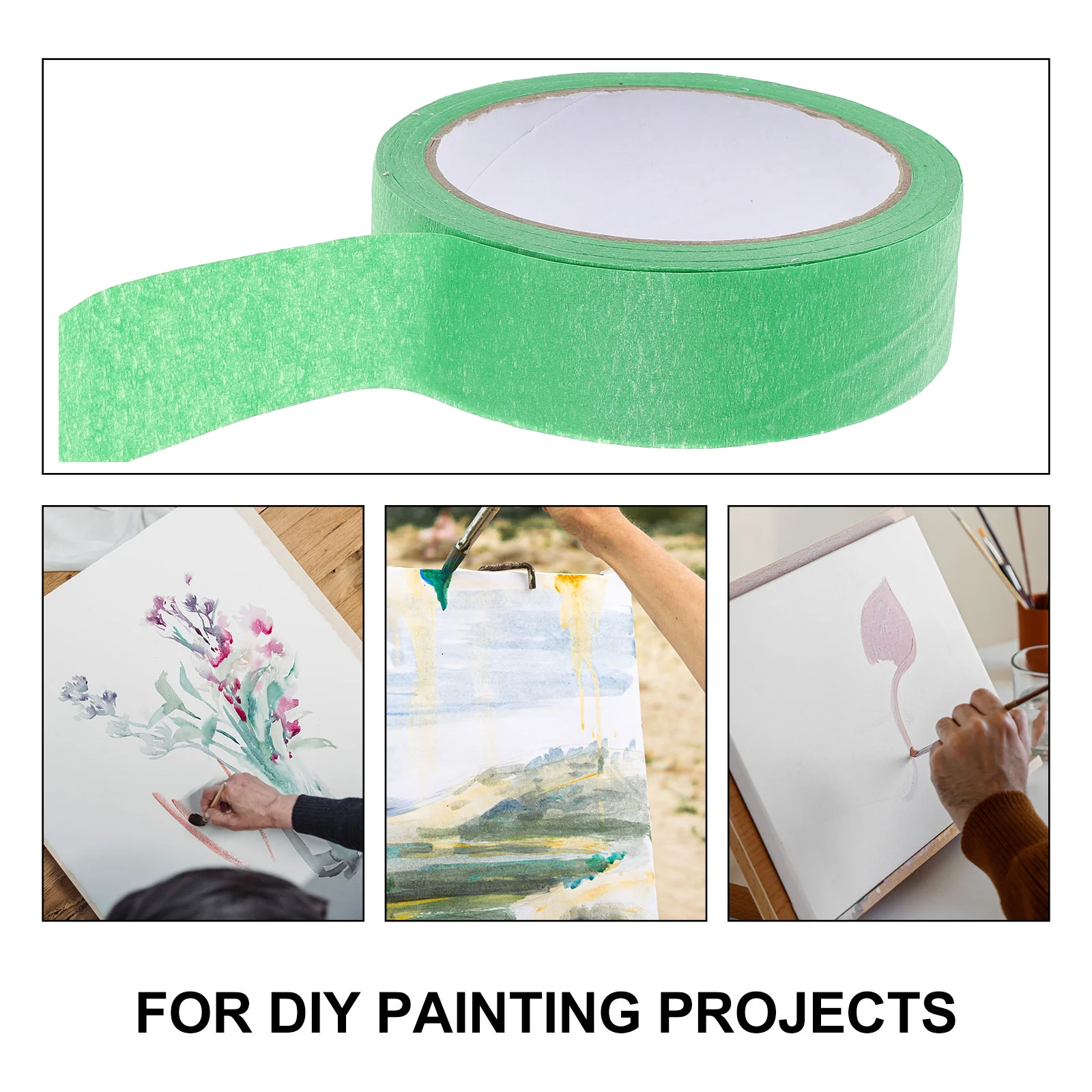 

Masking Tape for Painting and Crafts Premium Paper Material Exquisite Workmanship No Residue on Surfaces Masking Tape