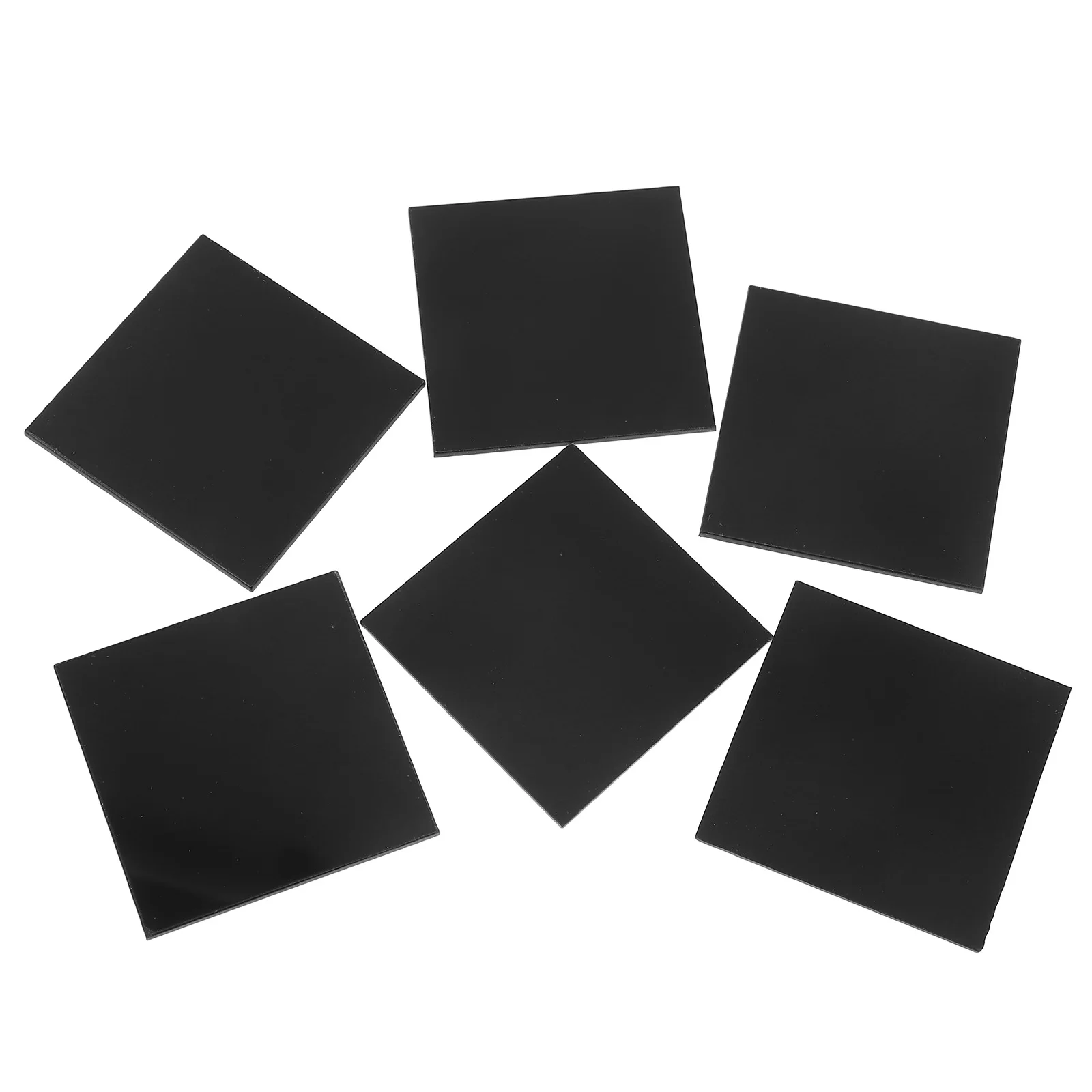 

30 Pcs 49mm Black Acrylic Blank Sheets for DIY Crafts Projects 2mm Thick Square Plates Perfect for Painting Art Supplies