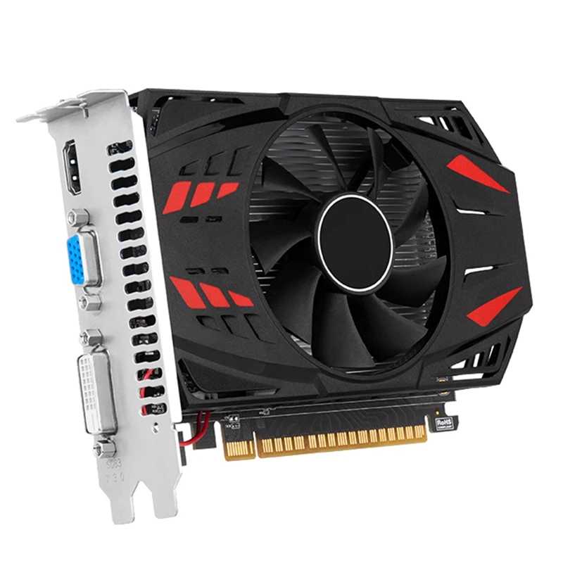 Geforce GT710 2GB DDR3 Graphics Card 64 Bit 954 Mhz 667 Mhz 28 Nm Pcle X8 2.0 VGA+HD+DVI Video Card Easy To Use