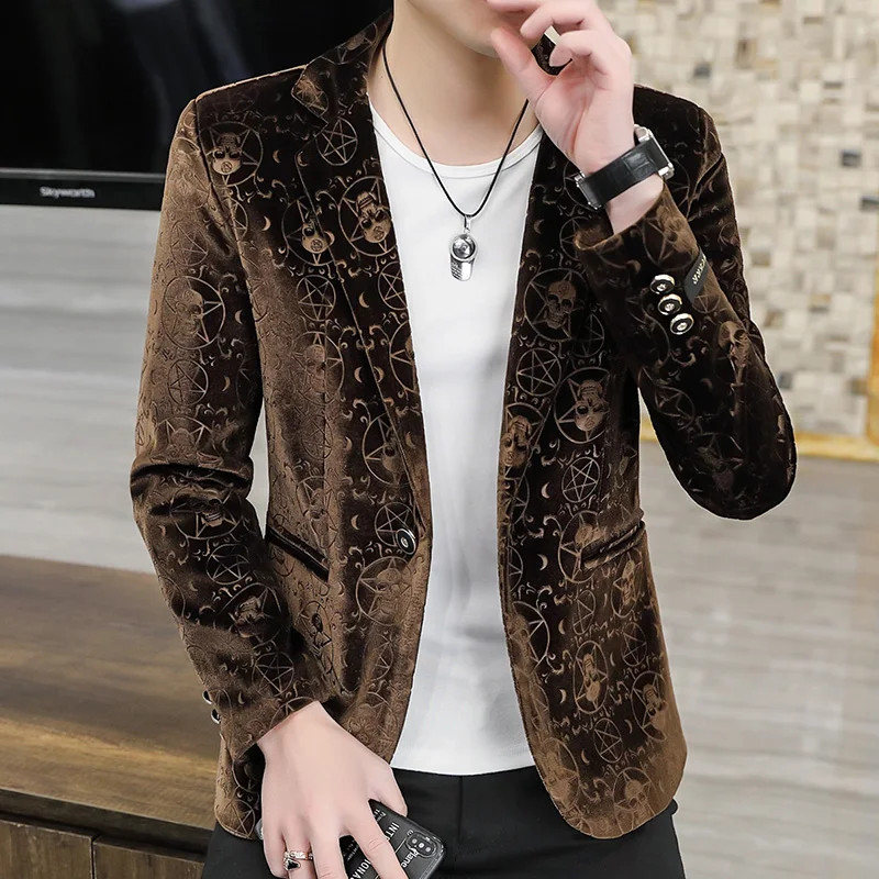 

Business Men's Suit Jackets Single Breasted Coat Male Blazer Dress Luxury Designer Fashion 2024 Original New in Clothing