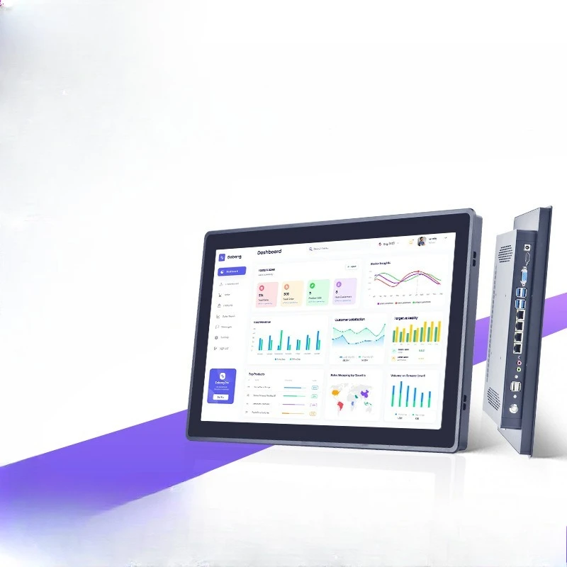 Multi-task parallel support Win/Linux system, support Poe module expansion 4 network port industrial control all-in-one computer