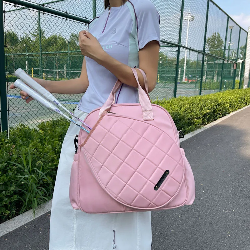 

Уличная теннисная ракетка для бадминтона, спортивная сумка, женская большая вместительная ткань Оксфорд, ручные сумки для фитнеса, сумка через плечо