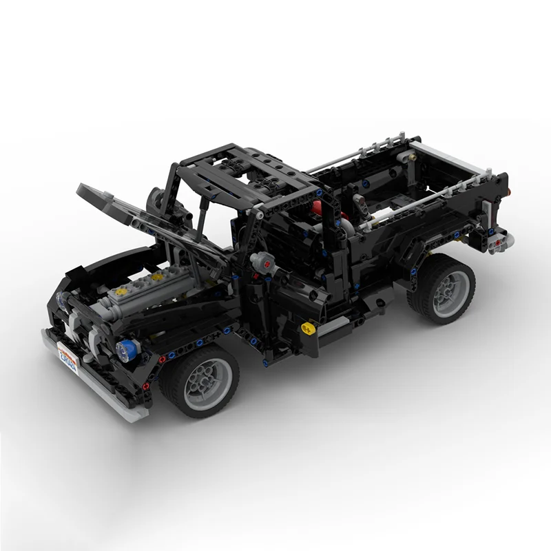 Champion Speed Car Moc Baustein Vintage Custom Pickup Modulare Gebäude Technologie Ziegel DIY Montage Spielzeug Urlaub Geschenk