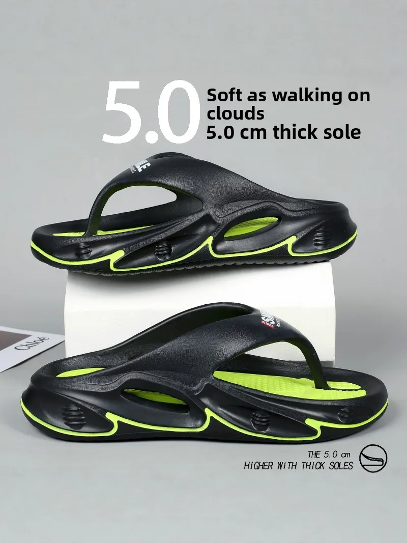 Men's Summer Wearable Anti-slip Wear-resistant Sandals EVA Material Thick Bottom Casual Sports Beach Slippers Comfortable