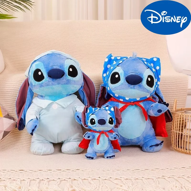 Disney 30cm Kawaii New Stitch Plush Doll Lilo & Stitch Stuffed Toy Summer Dream Series Large Plushies Pillow Kids Birthday Gifts