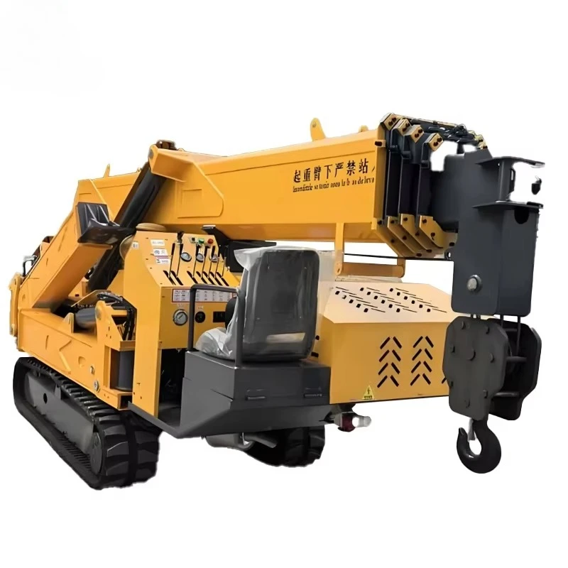 Compact 3T & Powerful 12T Spider Lift Crawler Models, for Confined Spaces or Major Infrastructure Projects Like Bridge Building