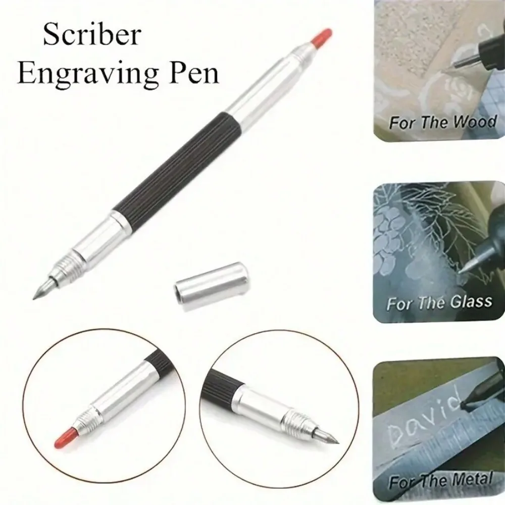 Tungsten Carbide Scribers,Engraving Pen With Double Head Design,Pocket Tungsten Carbide Tip Scriber Tool